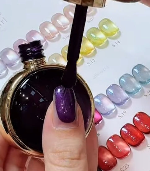 SR Summer Girl Super Classic 24 Colors Aurora Candy Cat Eye Nail Gel Set -03 | UV Gel for Salon Wholesale