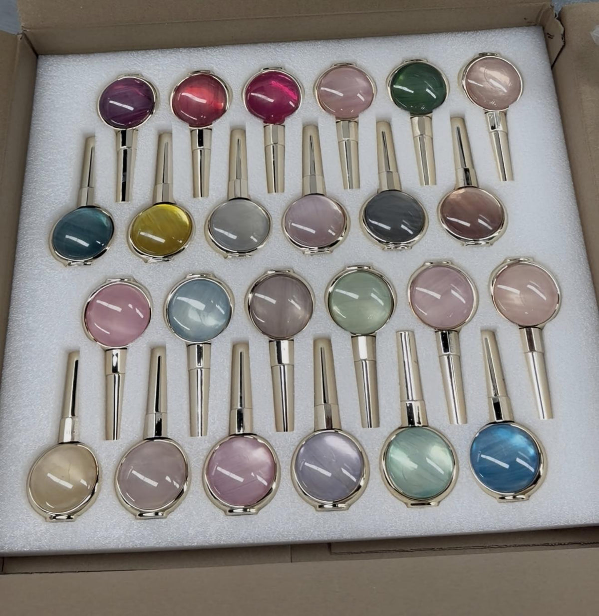 SRsummergirl 24-Color Cateye Gel Polish Set - Viral Instagram Magnetic Nail Kit