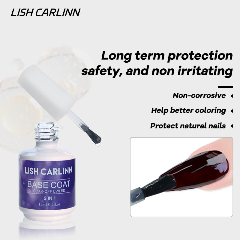 Top Coat Gel Nail Polish Base Gel Long Lasting Shine TPO and Hema FREE Coat Gel