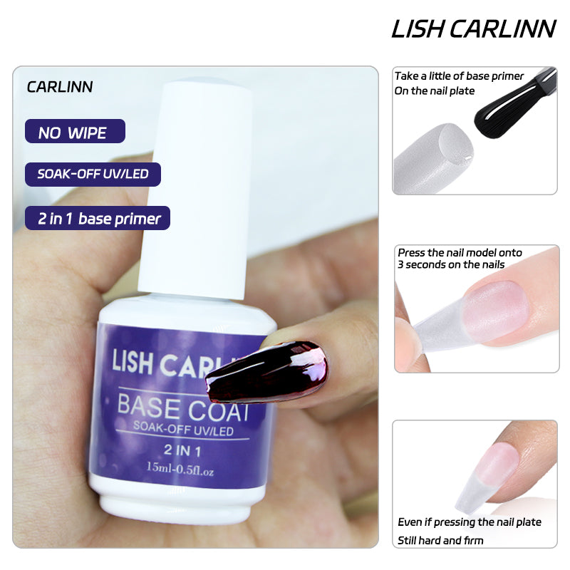 Top Coat Gel Nail Polish Base Gel Long Lasting Shine TPO and Hema FREE Coat Gel