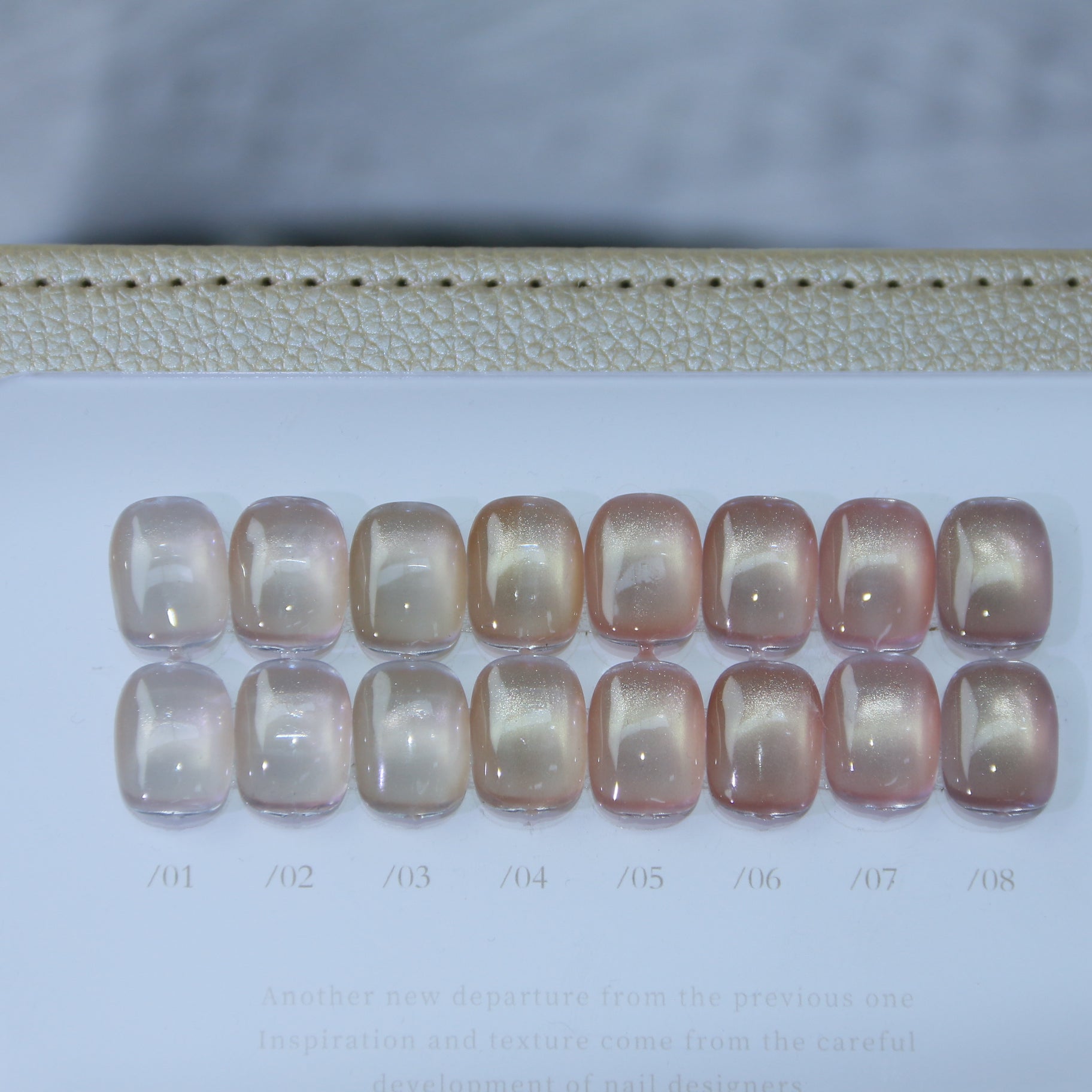 SR 8 Colors Nude Pink Cat Eye Nail Gel Set | HEMA & TPO Free | Sensitive-Safe UV Gel for Salon Wholesale